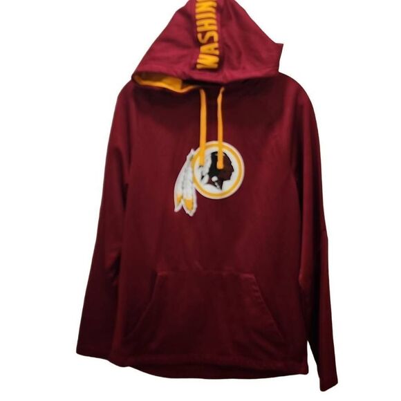 Fanatics Men's Red Long Sleeve NFL Washington Redskins Hoodie Medium - Picture 7 of 12